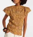 Isabel Marant Sebani asymmetric cotton T-shirt