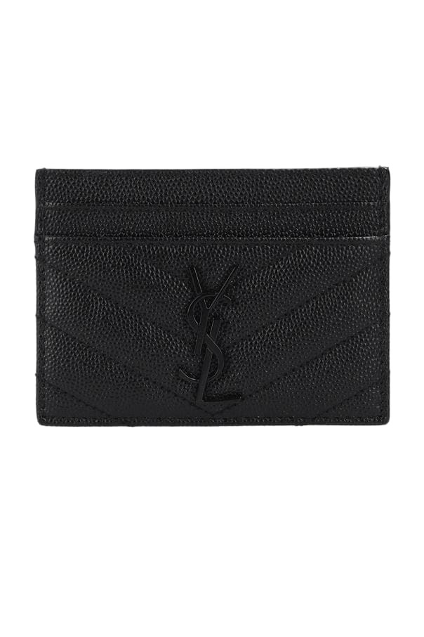 ★Saint Laurent★ Signature Logo Card Holder Black 3759460U9 Saint-Laurent-Logo-Monogram-