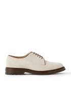 Brunello Cucinelli - Suede Derby Shoes - White