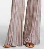 Missoni Striped lamé wide-leg pants