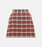 See By Chloe - Checked cotton-blend miniskirt