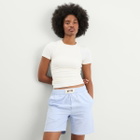 House Of Sunny Women's Seersucker Box Fit Shorts in Multi