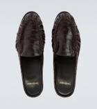 Saint Laurent Le Loafer eel leather mules