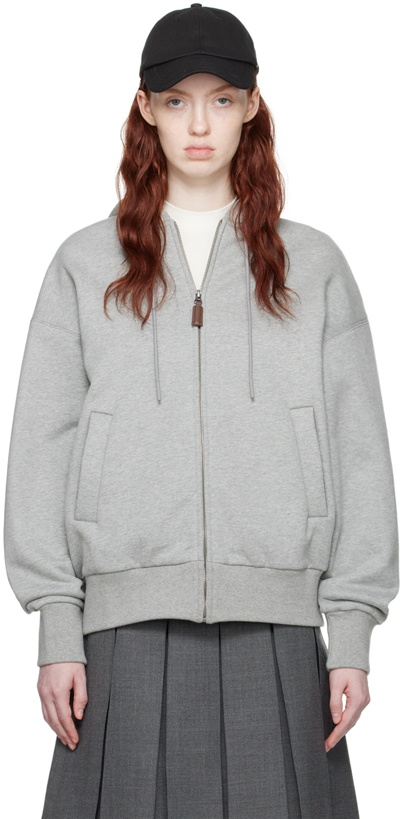 Photo: Fax Copy Express Gray Loose Hoodie