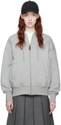 Fax Copy Express Gray Loose Hoodie