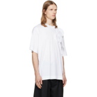 Simone Rocha White Ruffle Rosette Boxy T-shirt