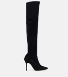 Manolo Blahnik Pascalarehi 105 suede over-the-knee boots