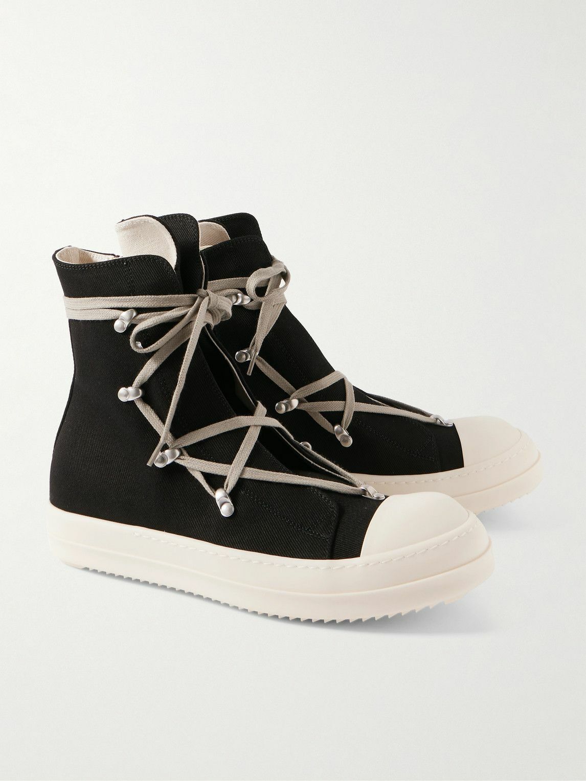 DRKSHDW by Rick Owens - Hexa Denim Sneakers - Black Rick
