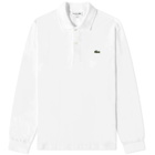 Lacoste Men's Long Sleeve Classic Polo Shirt in White
