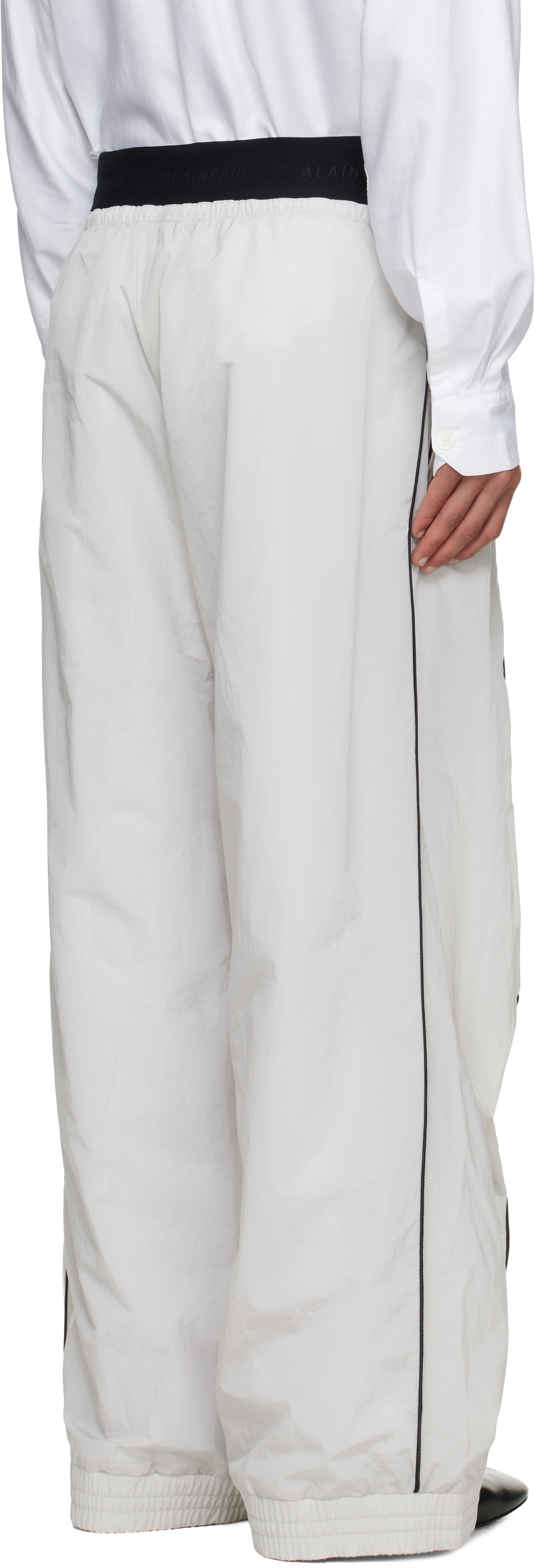 ALAINPAUL Grey Knee Shape Track Pants
