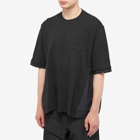 Sacai Men's Sport Mix T-Shirt in Black