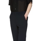 N.Hoolywood Navy Central Pleat Trousers