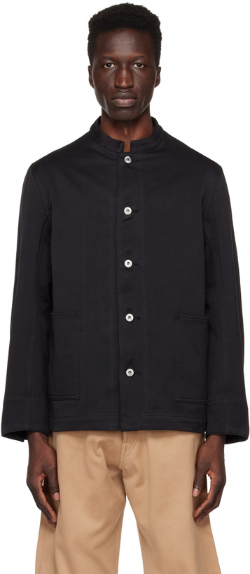 Photo: Taiga Takahashi Black Stand Collar Jacket