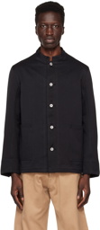 Taiga Takahashi Black Stand Collar Jacket