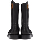 Burberry Black Leather Pocket Boots