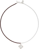 Santangelo Brown & White Suma Necklace
