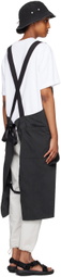 NANGA Black Takibi Field Apron Overalls