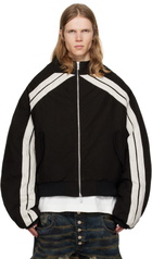 Rivington Roi Rebis Black Trappist Bomber Jacket