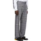 Off-White Grey Check Classic Trousers