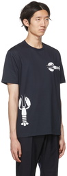 Thom Browne Navy Lobster T-Shirt