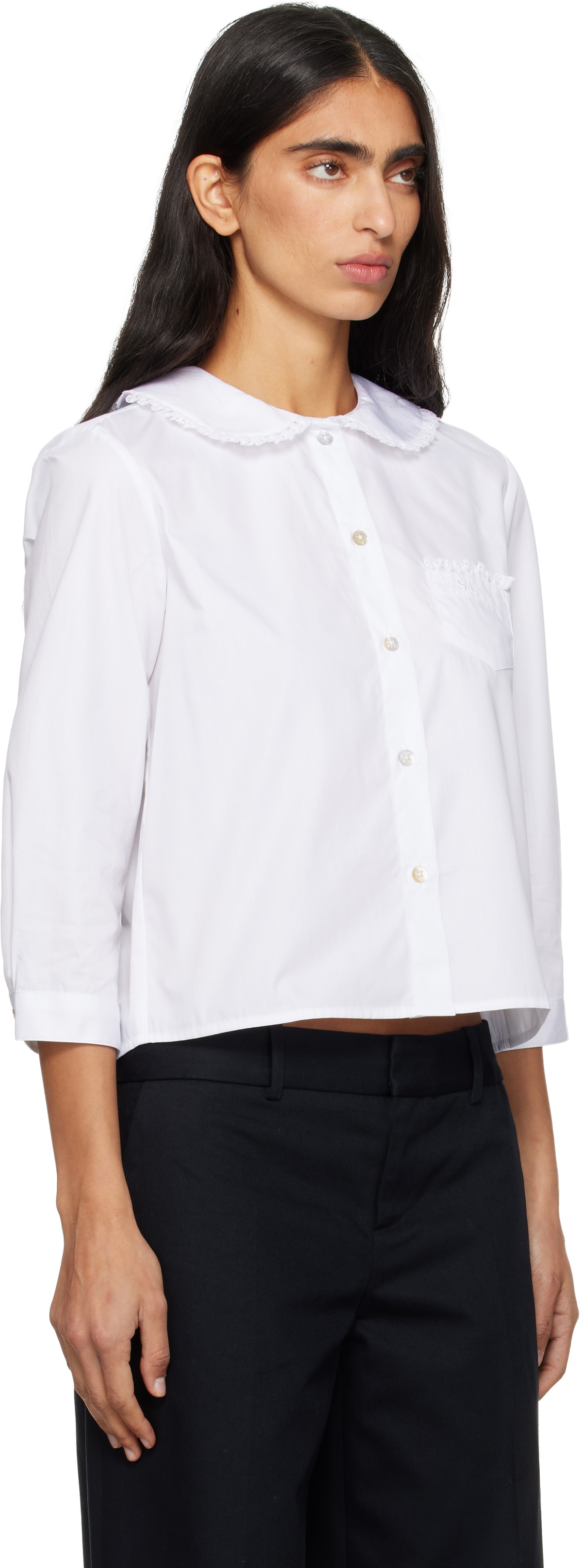 Sandy Liang White Buell Shirt