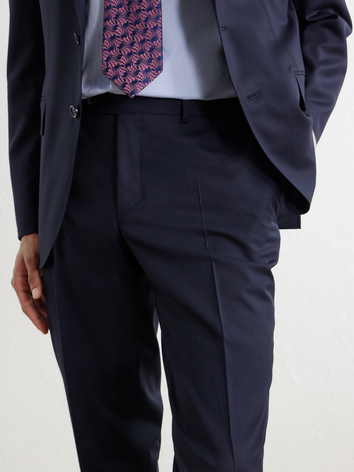 Canali - Straight-Leg Wool-Blend Twill Trousers - Blue