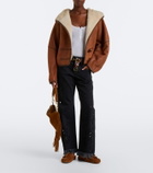 Isabel Marant Malvin leather-trimmed suede mules