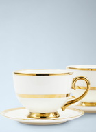 POLSPOTTEN Set Of Two Golden Finds Teacups
