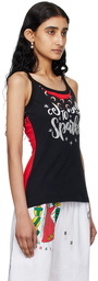 Marine Serre Red Regenerated Graphic Tank Top