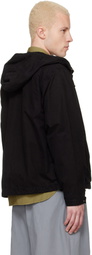 C.P. Company Black Micro-Reps Hooded Lens Jacket