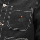 Taikan Men's Contrast Stitch Work Jacket in Black