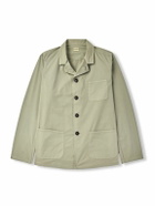 Massimo Alba - Florida Camp-Collar Stretch-Cotton Twill Overshirt - Green