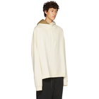 Raf Simons White Oversized Hoodie