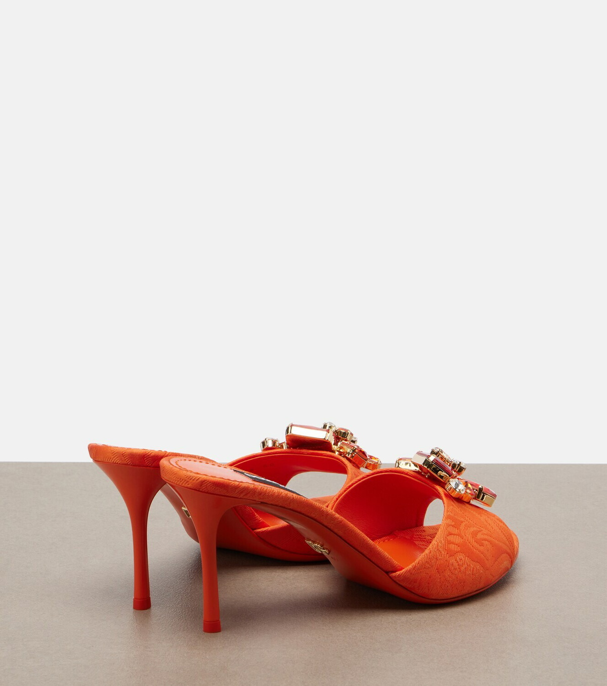 Dolce&Gabbana Embellished brocade mules