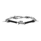 Heron Preston Silver Barbwire Bracelet
