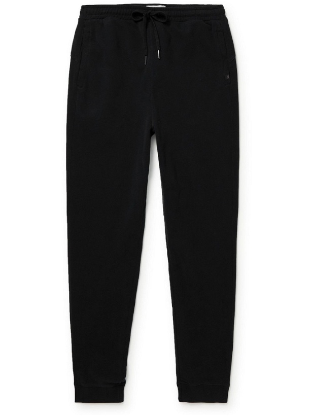 Photo: Derek Rose - Devon Slim-Fit Tapered Cotton-Jersey Sweatpants - Black