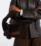 Jimmy Choo Winter shearling top-handle bag