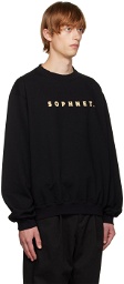 SOPHNET. Black Classic Sweatshirt