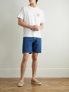 Frescobol Carioca - Dinis Clube de Praia Printed Cotton and Linen-Blend Jersey T-Shirt - White