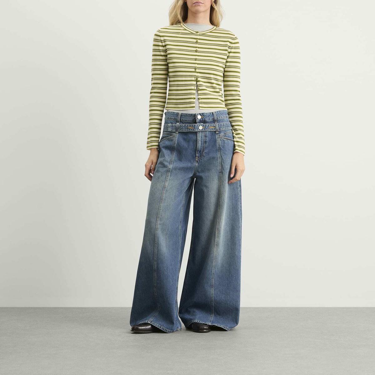 Closed Women's Zoya-X Wide Leg Jeans in Dark Blue