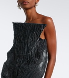 Maticevski Friesian tiered cloqué bustier gown