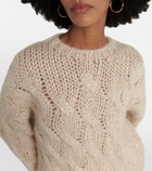 Brunello Cucinelli Cable-knit mohair-blend sweater