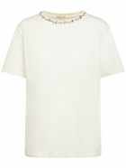 MONCLER - Embellished Cotton Jersey T-shirt