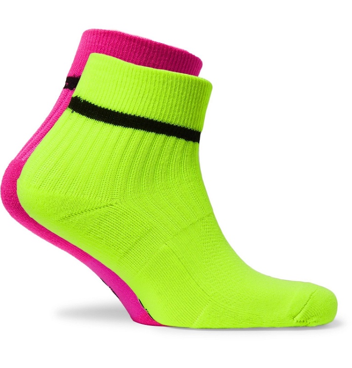 Photo: Nike - Pack of Two Stretch-Knit Socks - Green