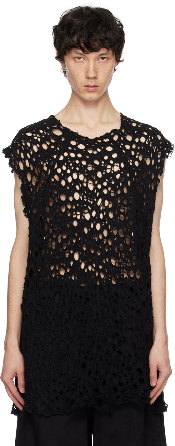 Julius Black Long Drape Hood Julius