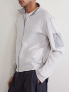 Amomento - Cotton Zip-Up Sweater - Gray