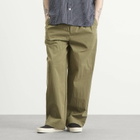Danton Men's Double Pleat Easy Pants in Olive