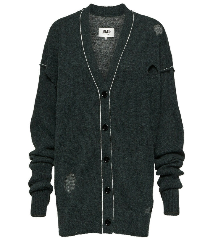 Photo: MM6 Maison Margiela Oversized alpaca-blend cardigan