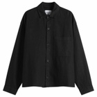 MKI Men's Linen Box Dress Shirt in Black