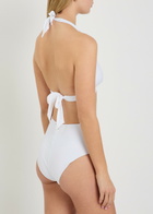Max Mara Ariella Halterneck Bikini top White